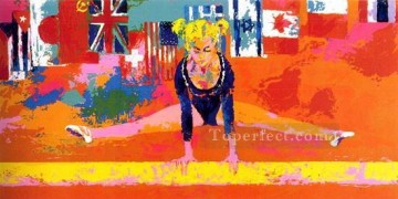 スポーツ Painting - オリンピック体操選手の印象派
